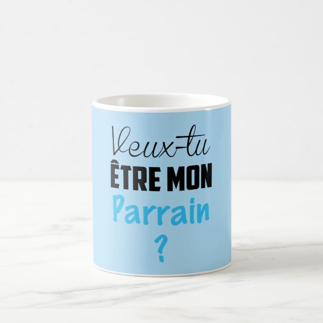 Tasse MUG Cadeau Veux Tu être mon Parrain ? Kaffemugg (Center)