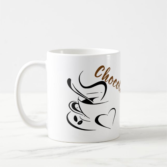 tasse mug en céramique chocolat kaffemugg (Vänster)