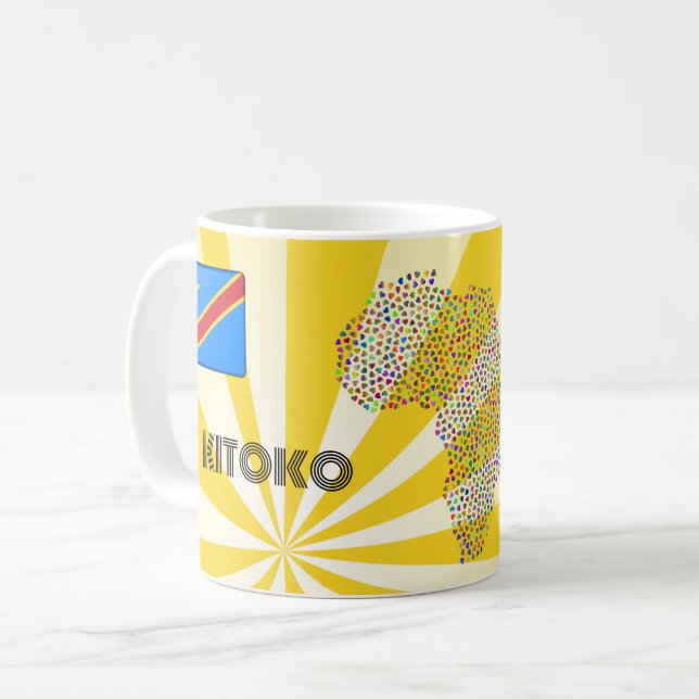Tasse, mug imprimé Afro Kaffemugg (Framsida vänster)