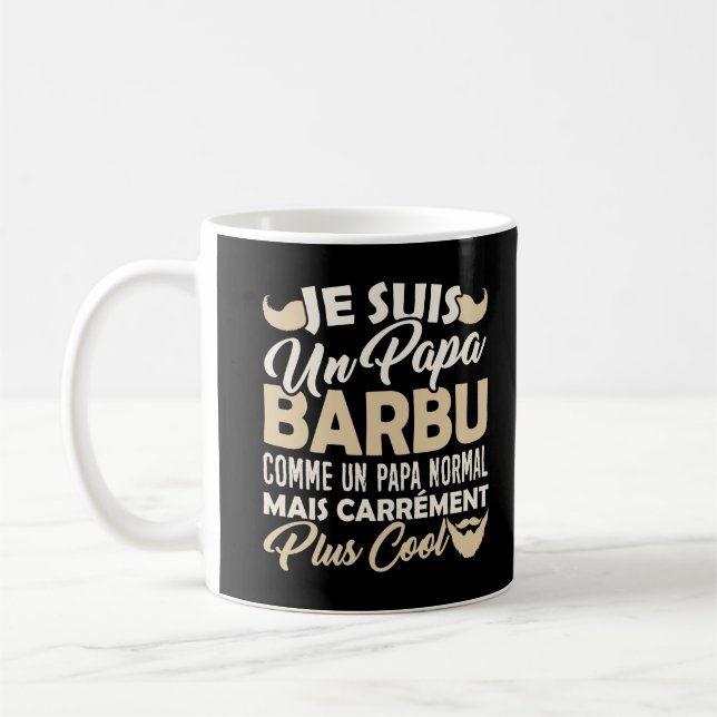 Tasse / Mug pour Père - Papa Barbu plus Cool Kaffemugg (Vänster)