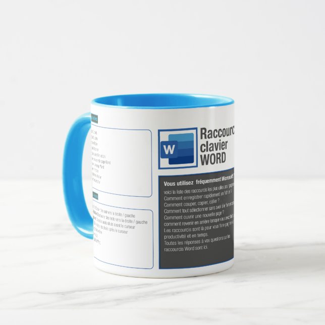 Tasse mug raccourcie clavier Word Mugg (Framsida vänster)
