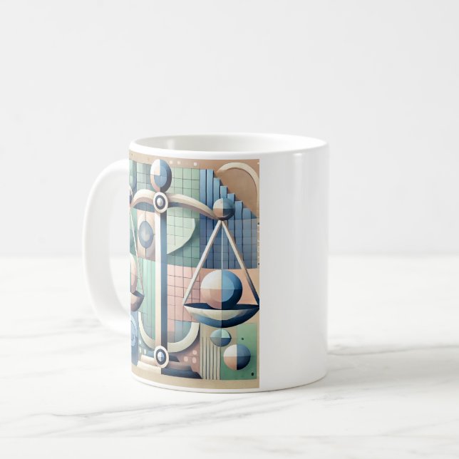 Tasse, mug, signe du zodiaque "Balance" Kaffemugg (Framsida vänster)
