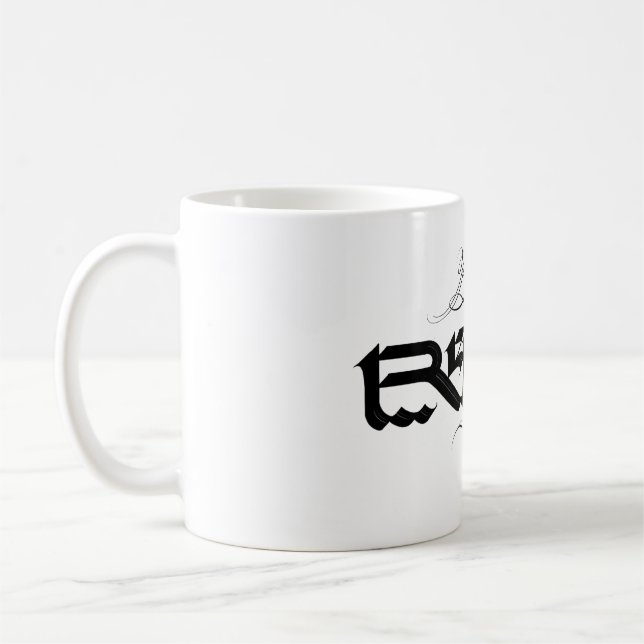 Tasse mugs belle rebelle calligraphie  kaffemugg (Vänster)