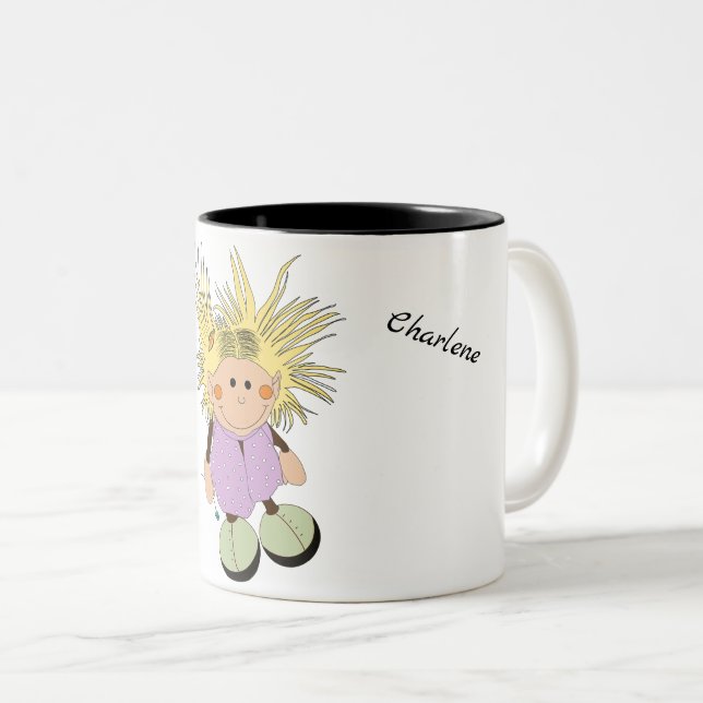 Tasse "My little witch" Två-Tonad Mugg (Framsida höger)