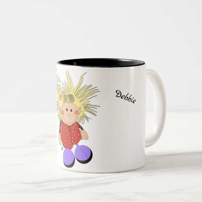Tasse "My little witch" Två-Tonad Mugg (Framsida höger)