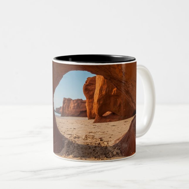 Tasse photo plage et cap Två-Tonad mugg (Framsida höger)
