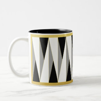 tasse | schwarz | weiss | gold | triangle °2 Två-Tonad mugg
