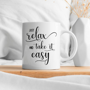 Tasse slappna av. kaffemugg