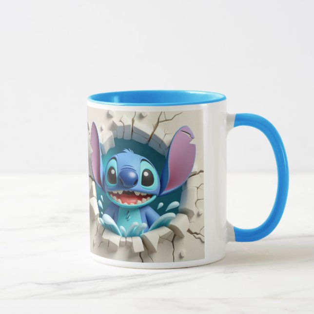Tasse stich 3d mugg (Höger)
