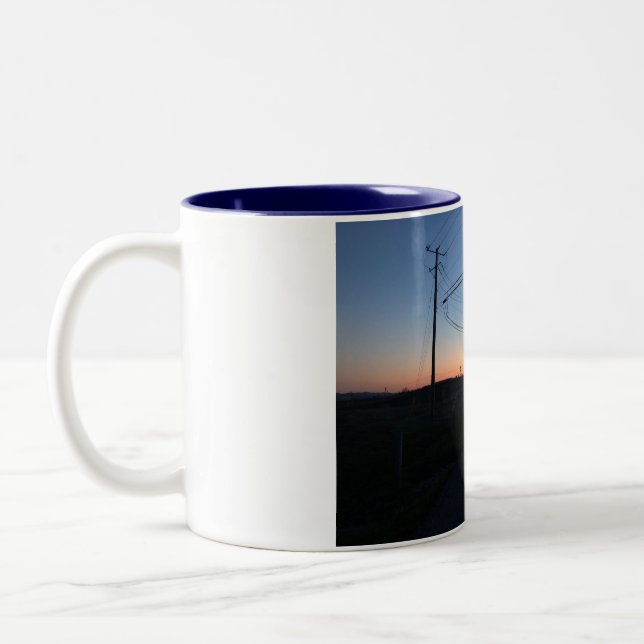 tasse sur coucher de solel Två-Tonad mugg (Vänster)