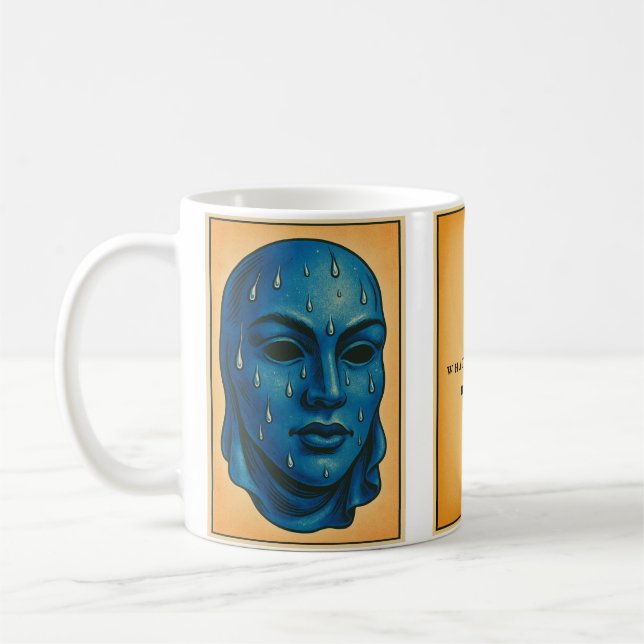 Tasse triptyque masque  kaffemugg (Vänster)