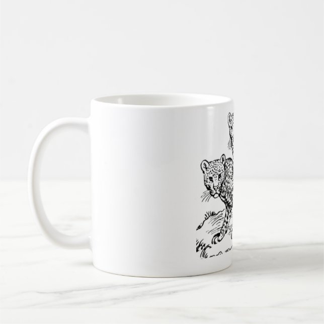 Tasse Twin tiger Kaffemugg (Vänster)
