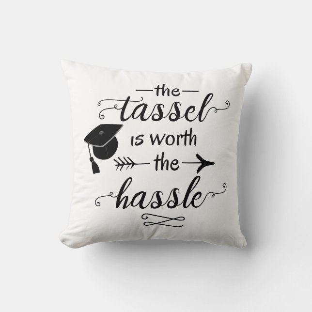 Tassel är värd hasseln kudde (Framsida)