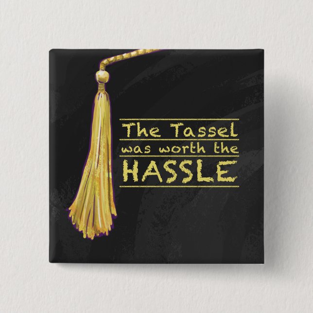 Tassel Hassle Guld Knapp (Framsida)