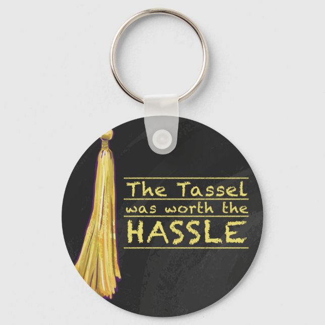 Tassel Hassle Guld Nyckelring (Framsida)