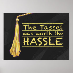 Tassel Hassle Guld Poster