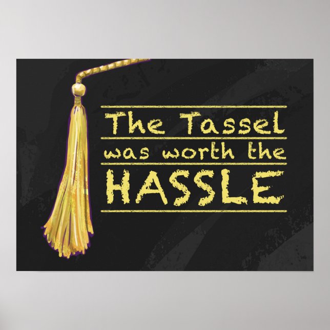 Tassel Hassle Guld Poster (Framsidan)