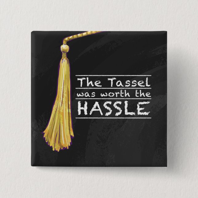 Tassel Hassle Silver Knapp (Framsida)