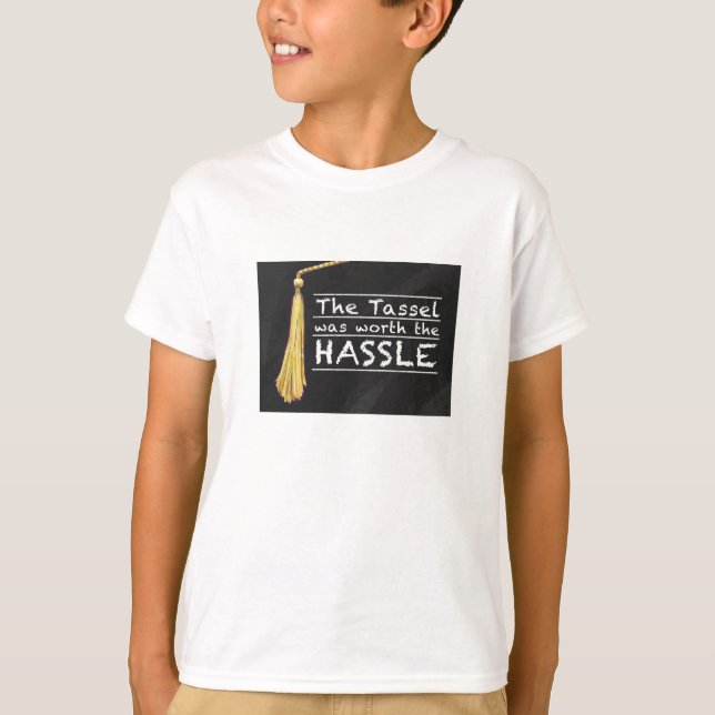 Tassel Hassle Silver Tee Shirt (Framsida)