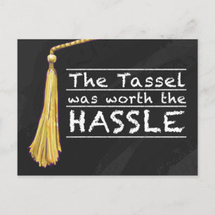 Tassel Hassle Silver Vykort