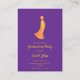 Tassel Photo 2025 Studentfest Mini-inbjudan Tilläggskort