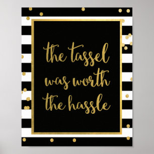 Tassel var värd ett falskt studietecken poster