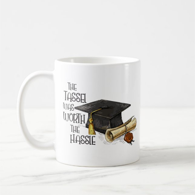 Tassel var värd fanan kaffemugg (Vänster)