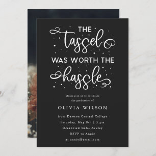Tassel var värd Hassle Grad Party foto I Inbjudningar