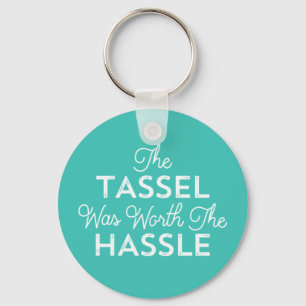 Tassel var värd Hassle Grad Turkos Nyckelring