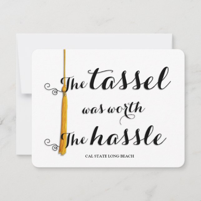 Tassel var värd Hassle. Meddelande (Framsida)