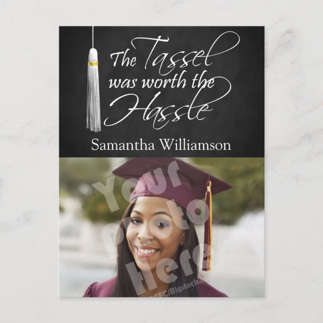 Tassel var värd Hassle Meddelande Vykort (Framsida)