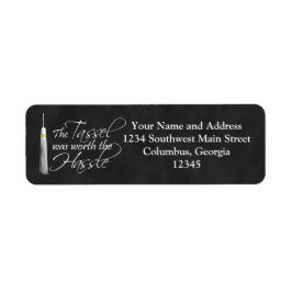 Tassel var värd Hassle Returadress Etikett