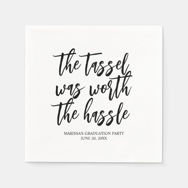 Tassel var värd Hassle Studenten Pappersservett (Framsidan)