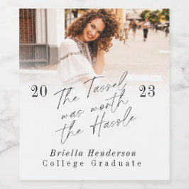 Tassel var värd Hassle Studenten Vinflaska Etikett