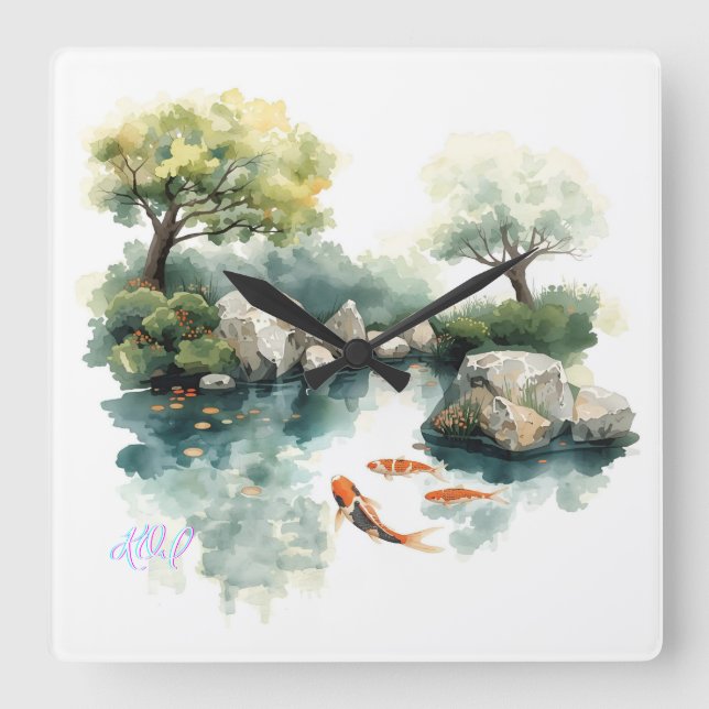 TASSEN FYRKANTIG KLOCKA (Framsida)