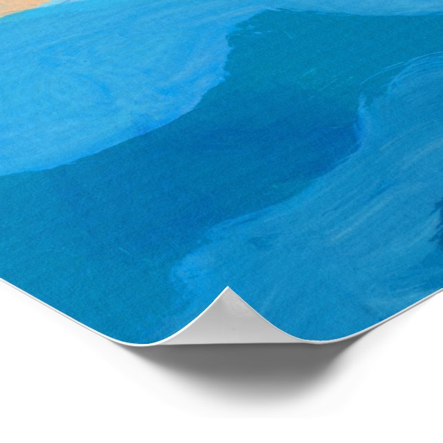 Tassie Bay - Tasmania Kustlandskap Poster (Hörn)