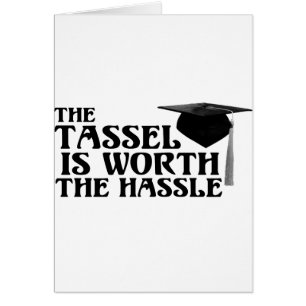 Tassle värd hasselen hälsningskort