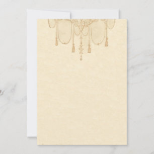 Tassles in Guld Stationery Anteckningskort