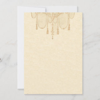 Tassles in Guld Stationery Anteckningskort