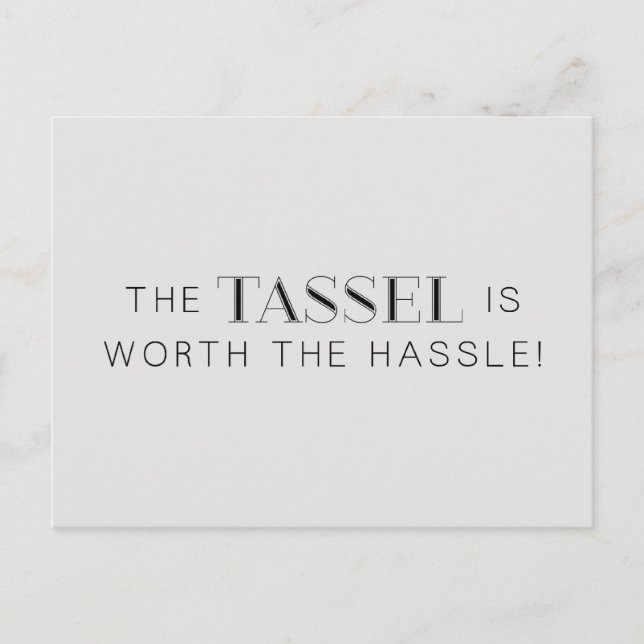 TASSLING VÄRD BESVÄR GRAD UTBILDNING UTTRYCK CO MEDDELANDE VYKORT (Framsida)