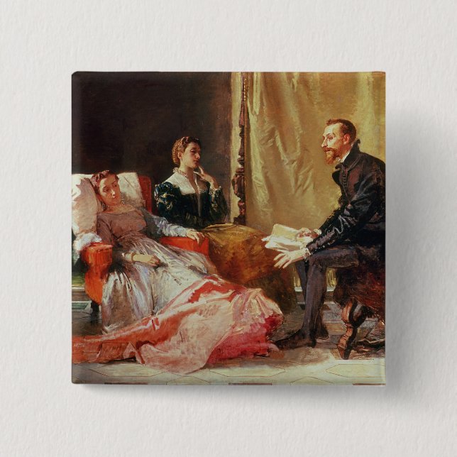 Tasso och Elenora D'Este Knapp (Framsida)