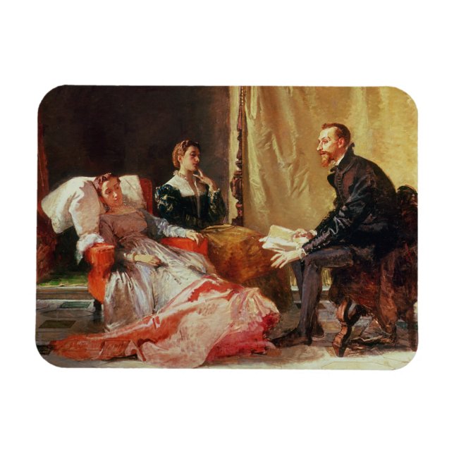 Tasso och Elenora D'Este Magnet (Horisontell)