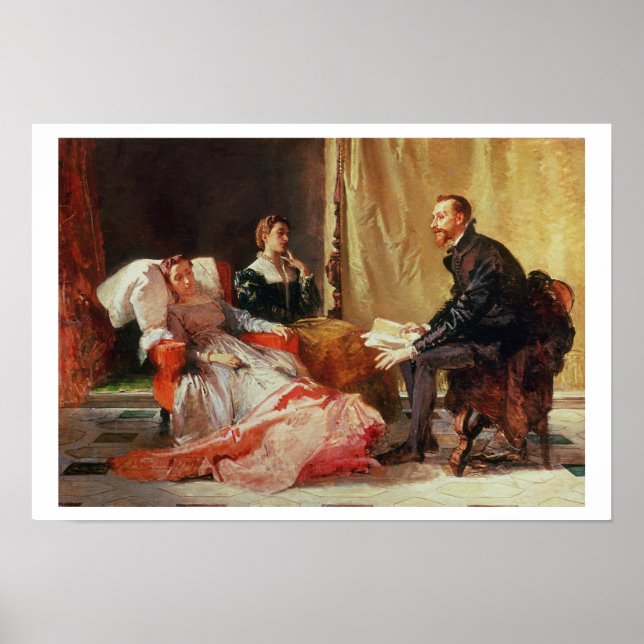 Tasso och Elenora D'Este Poster (Framsidan)