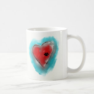 Tasstryck och hjärtamugg av Andy Mathis Kaffemugg