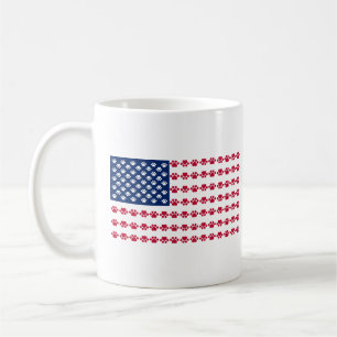 Tasstryckamerikanska flaggan kaffemugg
