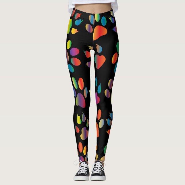 tasstryckdamasker leggings (Framsida)
