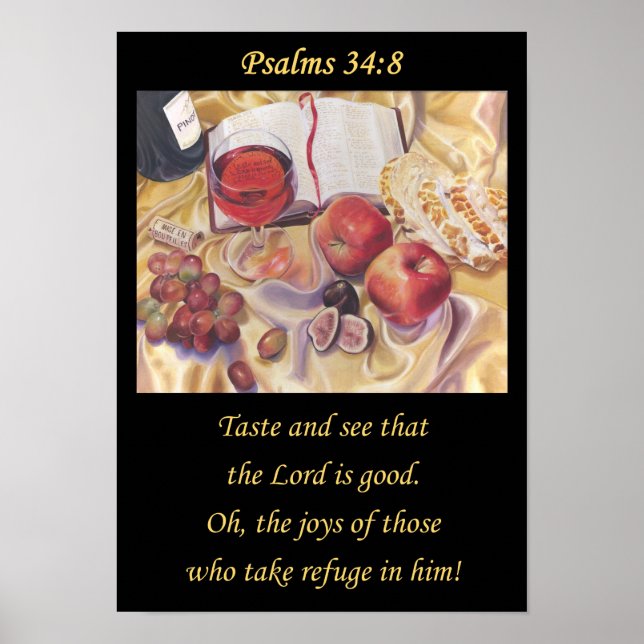 Taste and See . Christian poster A3  (Framsidan)