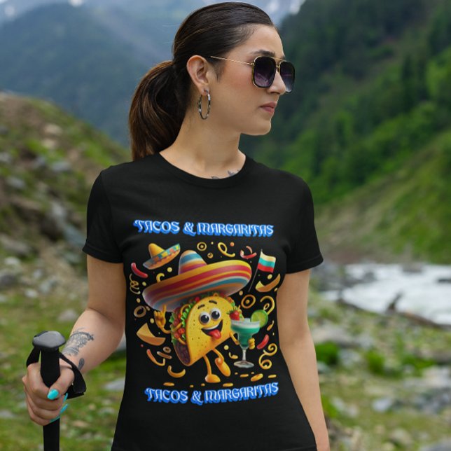Taste från Mexiko Tacos och Margaritas T Shirt (Skapare uppladdad)