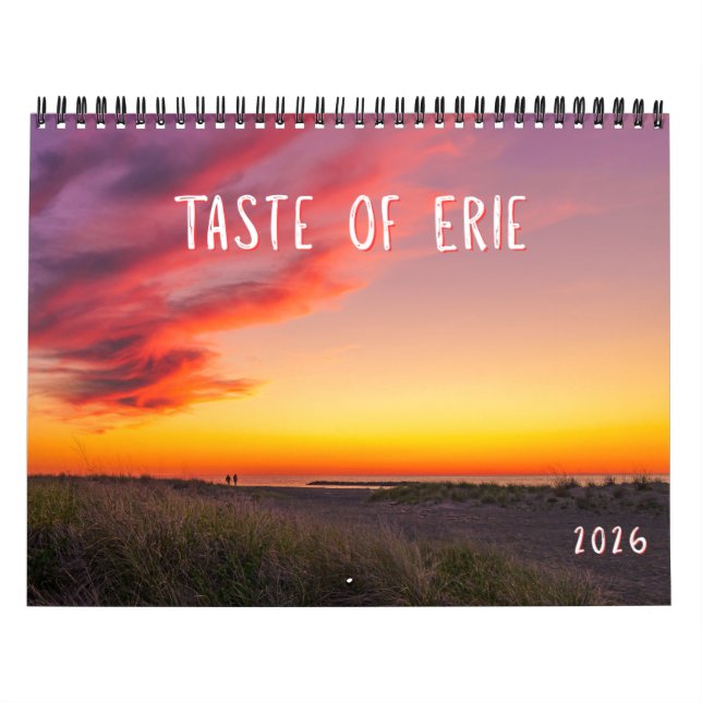 Taste of Erie 2026 Landscape Calendar  Kalender (Omslag)