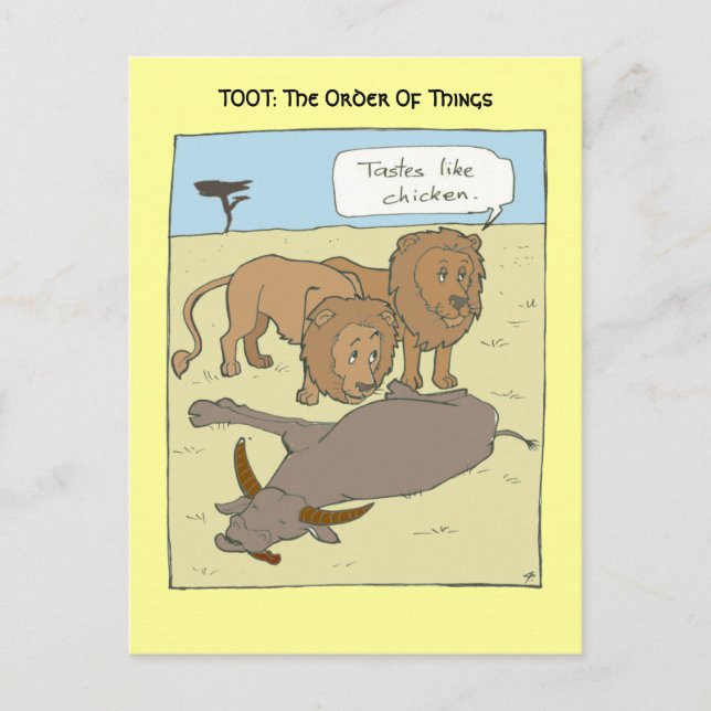 Tastes som Chicken Vykort (Framsida)